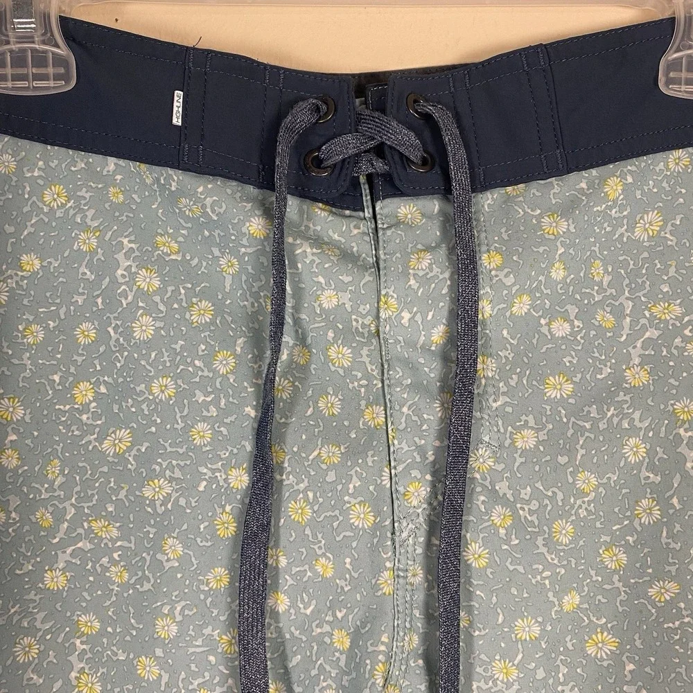Quicksilver Highline Board Shorts Mens Sz 30 Surfsilk  Blue‎  4 Way Stretch Swim